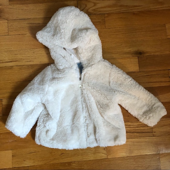 Baby Gap furry jacket size 6-12 months